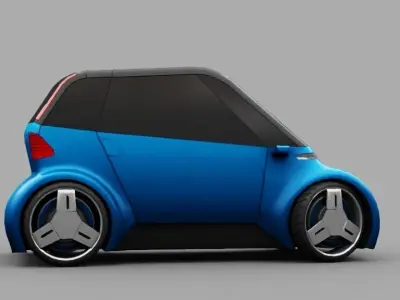 RENAULT concept car  rigged 3D model