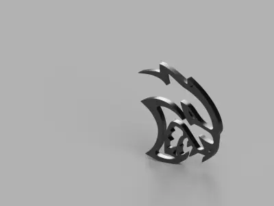Hellcat Keychain 3D Print Model 3D print model