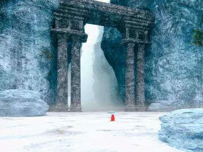 the portal to the sub-zero domain Free 3D model
