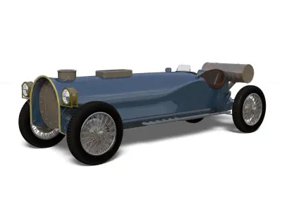 vintage car 3D model
