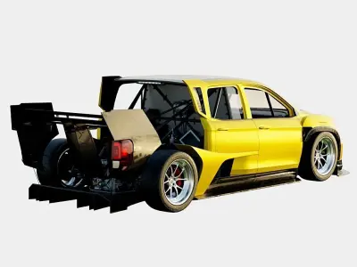 Honda Hoonigan IndyTruck 2022 Based on Honda Ridgeline 2017 Low-poly 3D model