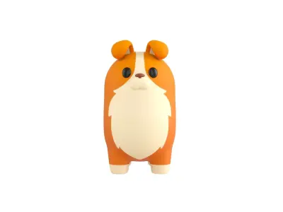 Dog Character 04 3D model