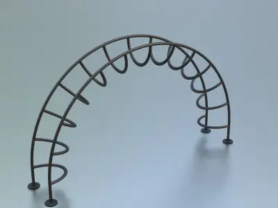 Half Moon Rung Climber Low-poly 3D model