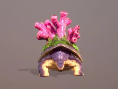 Turvel 3D Animations Low-poly 3D model