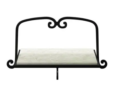 Fleur De Lis Living Alamo Aluminum Tray Free 3D model