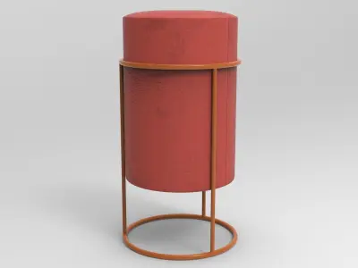 Bihu Pouf Low-poly 3D model