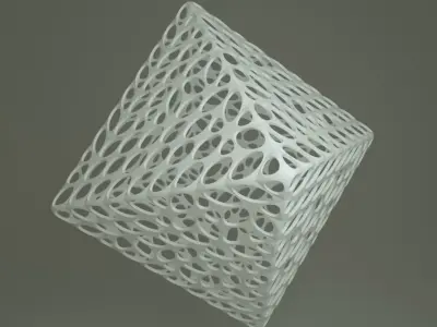 Abstract Geometric Rhombus Octahedron  3D model