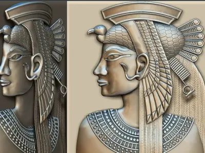 Cleopatra queen -  last  pharaoh of Egypt 3D print model