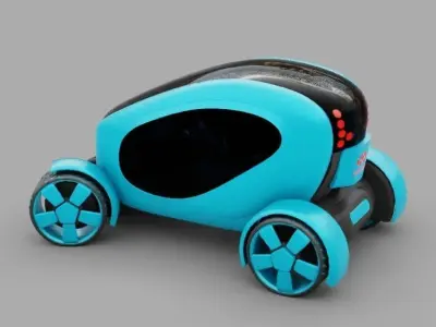 URBAN POD  rigged 3D model