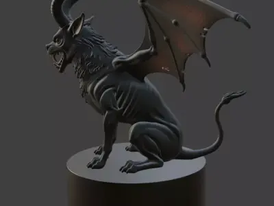 Halloween Demon Beast 3D Model for Print 3D print model