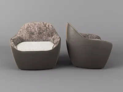 Bernhardt Becca Single Armchair 3D model