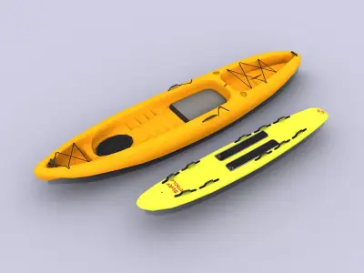 Lifeguard Accessories Low-poly 3D model