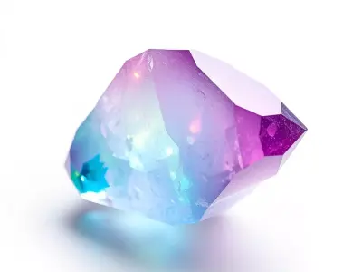 Mystic Prism Crystal model pack Low-poly 3D model