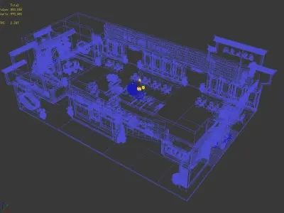 Exhibition - Area - 25X15-3DMAX2009-011 3D model