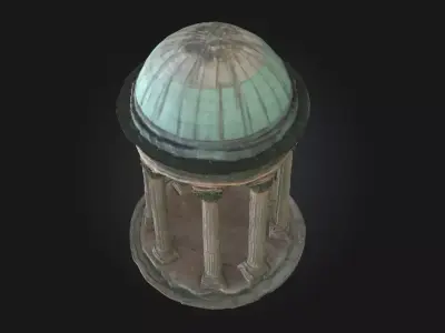 Temple Rotunda  Ancient Sacred Pavilion 3D model