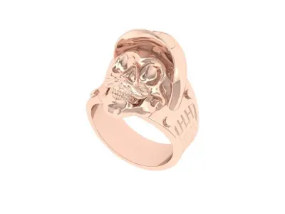 Skull Ring 3D print model