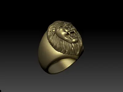 Lion Ring 3D model