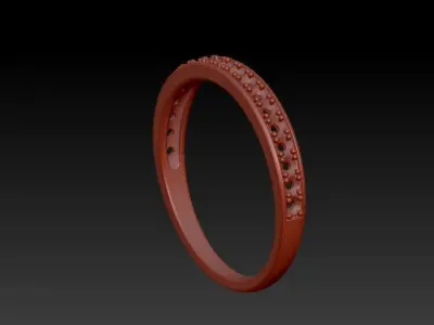 wedding band ring 3D print model