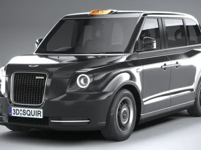 London Taxi Cab LEVC passenger 2021 3D model