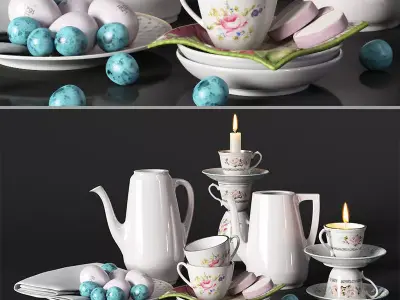 Decorative set Provence 3D model