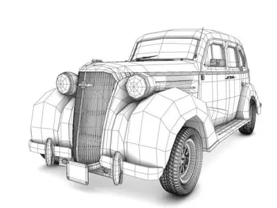 Chevrolet Master Sedan 1937 3D model