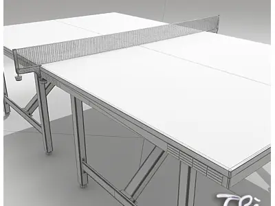 PING PONG TABLE BUTTERFLY FIXED 3D model