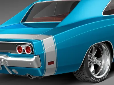 Dodge Charger Pro Touring 1968-1969 3D model