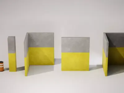 Modular Parking Garage - STARTER PACK Free low-poly 3D model