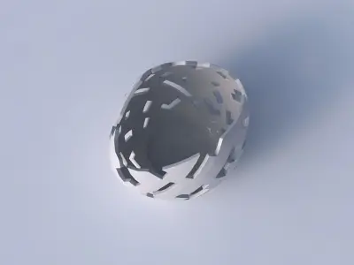 Bowl compressed 3 with cuts 3D print model