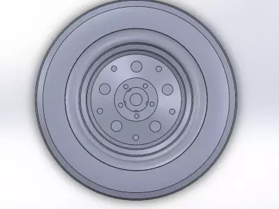 Toy car wheel 3D model