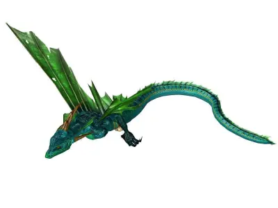 3Dfoin - Basilisk Low-poly 3D model