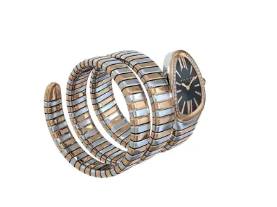 Bvlgari Serpenti watch Low-poly 3D model