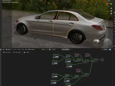Mercedes car 3D model