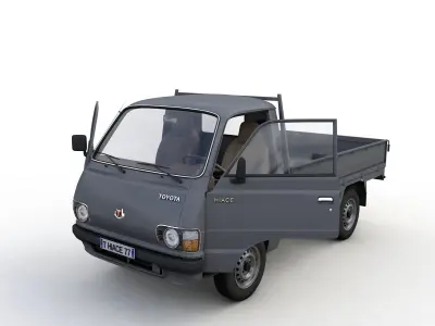 Toyota Hiace Pickup Truck 1977 3D model