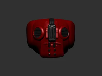 helmet high poly sculpt 3d printable  3D model 31