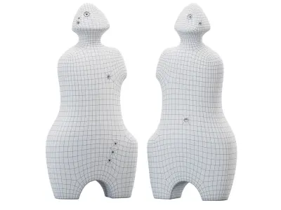 My Blue Side Sculpture 3D model