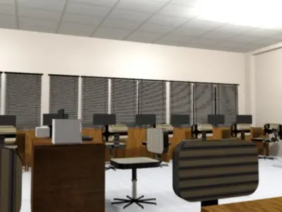 computer lab 2020 Animated View 3D model