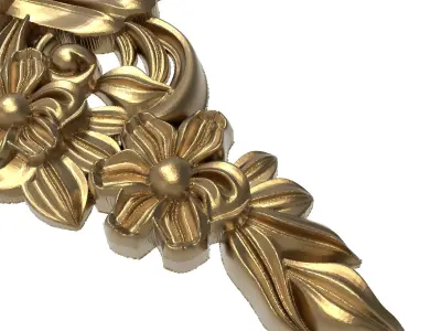 decorative pattern ready for 3D printing 3D model