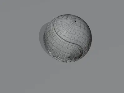 Tennis Ball 3d Model Low-poly 3D model