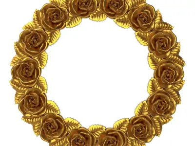 carved frame 3D model