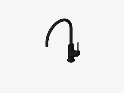 Sink Mixer - Luxury - Sleek Oval - 220 Low-poly 3D model