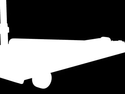 Floor Car Jack Red Low-poly 3D model