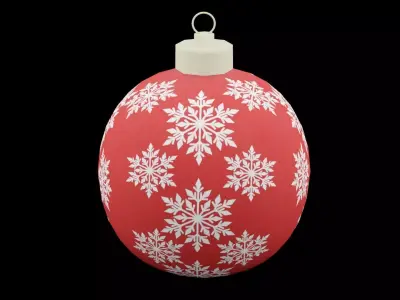 Christmas Ball Low-poly 3D model