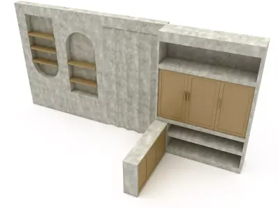 bohemian wall decor 3D Low-poly 3D model