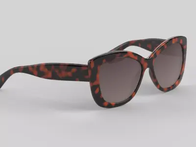 Gloss Eyewear Glasses Low-poly 3D model