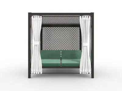 Poolside Cabana 07 3D model