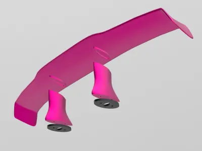 Yashio Factory GULF GT wing for RC 3D print model