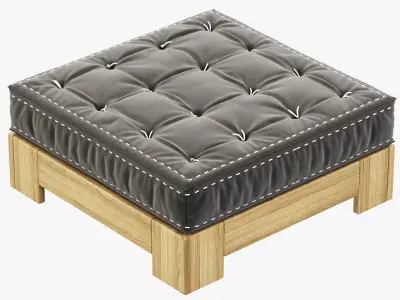 RH Teen Callum Ottoman 3D model