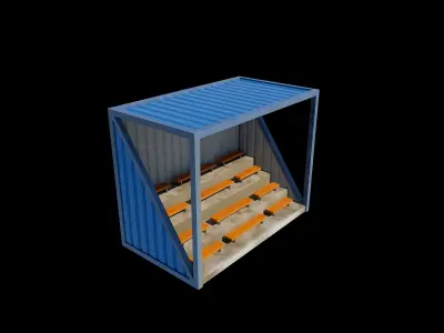 Container stand 3D model