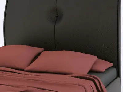 Cattelan Italia Noir Accademia letto bed 3D model